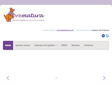 Tablet Screenshot of prematura.info